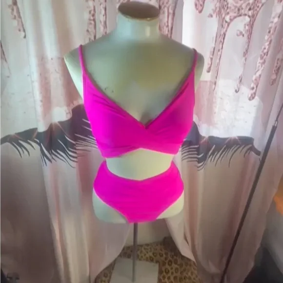 Women's Pink Bikini Set - Picture 2 of 11